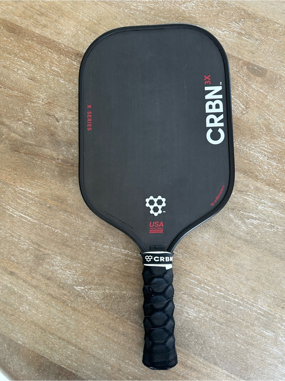 CRBN X Series Pickleball Paddle in Black